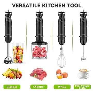 ABULER 1000W Handheld Immersion Blender for All Recipes