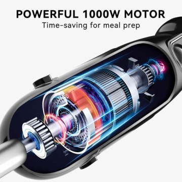 ABULER 1000W Handheld Immersion Blender for All Recipes