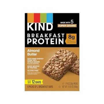 KIND Breakfast Bar - Almond Butter, 8g Protein, Gluten Free Snacks