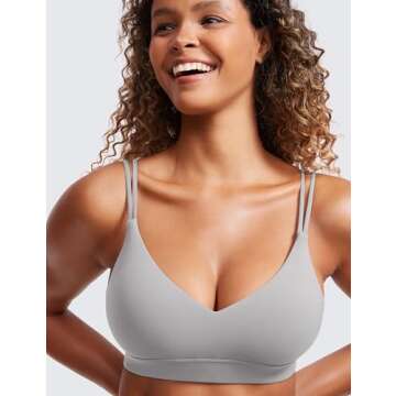 Butterluxe V Neck Sports Bra - Soft Comfortable Fit
