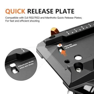 COMAN Fluid Head Tripod 360° Pan & 90° Tilt for DSLR