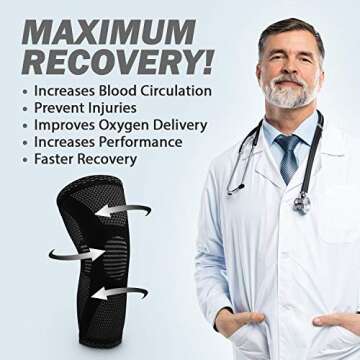 POWERLIX Leg Sleeve - Ultimate Knee Support for Athletes