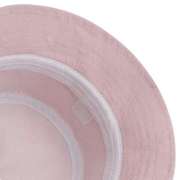 Bucket Hat 100% Cotton Packable Summer Travel Beach Sun Hat Outdoor Cap Unisex