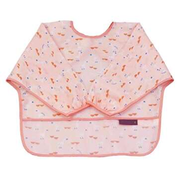 6-42 Months Toddler Baby Sleeved Bibs Waterproof Eating and Painting Smock. JNINTH