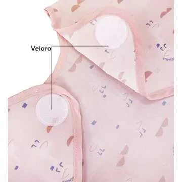 6-42 Months Toddler Baby Sleeved Bibs Waterproof Eating and Painting Smock. JNINTH