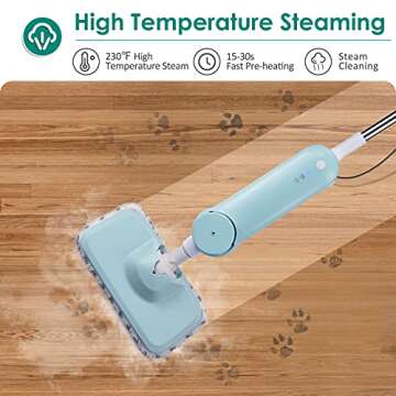 DOKER. Steam Mop for Tile & Hardwood - Efficient Deep Cleaner