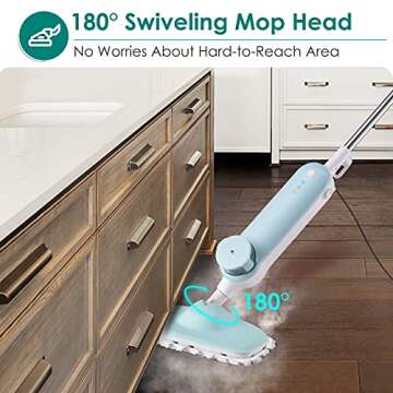 DOKER. Steam Mop for Tile & Hardwood - Efficient Deep Cleaner