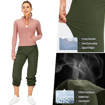 Womens Quick-Dry Hiking Pants with UPF 50 Protection