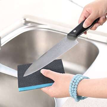 Kekow Sanding Sponges, Fine Grit, 3.82"X 2.72"X 0.47", 24 Packs