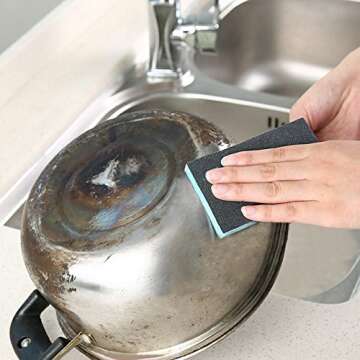 Kekow Sanding Sponges, Fine Grit, 3.82"X 2.72"X 0.47", 24 Packs