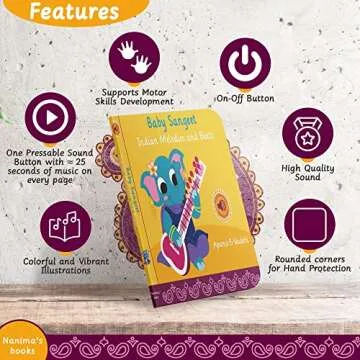 Baby Sangeet Indian Classical Music Book for Toddlers & Kids - Interactive and Educational Gift for ...