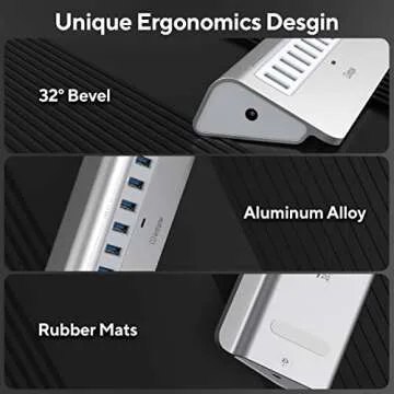 Intpw 10 Port USB 3.1 Hub with 10Gbps Data Transfer