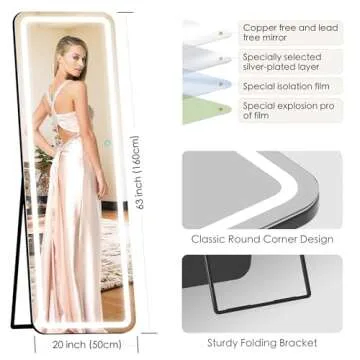 VoxZypher LED Full-Length Mirror - Stylish & Versatile Decor