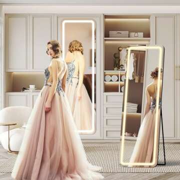 VoxZypher LED Full-Length Mirror - Stylish & Versatile Decor