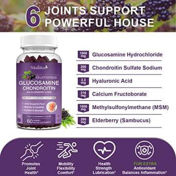 Mulittea Glucosamine Chondroitin Gummies - Joint Support