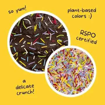 Rainbow Crunchies Natural Sprinkles by Supernatural, Made in USA, No Artificial Dyes, Soy Free, Gluten Free, Corn Free, Vegan, 3oz