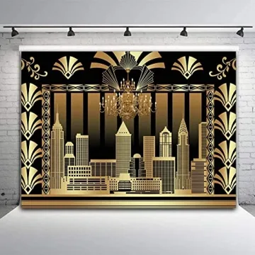Fanghui 7x5ft Gatsby Vinyl Backdrop for Event Perfection