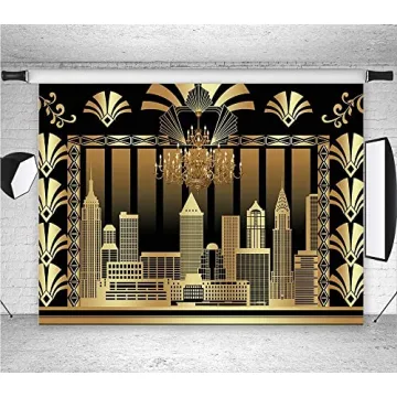 Fanghui 7x5ft Gatsby Vinyl Backdrop for Event Perfection
