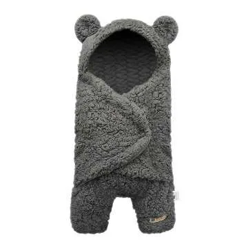 BlueSnail Newborn Swaddle Blanket in Gray - Soft and Cozy