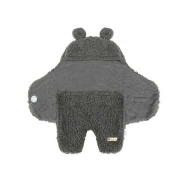 BlueSnail Newborn Swaddle Blanket in Gray - Soft and Cozy