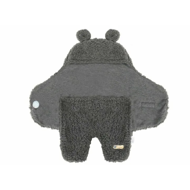 BlueSnail Newborn Swaddle Blanket in Gray - Soft and Cozy