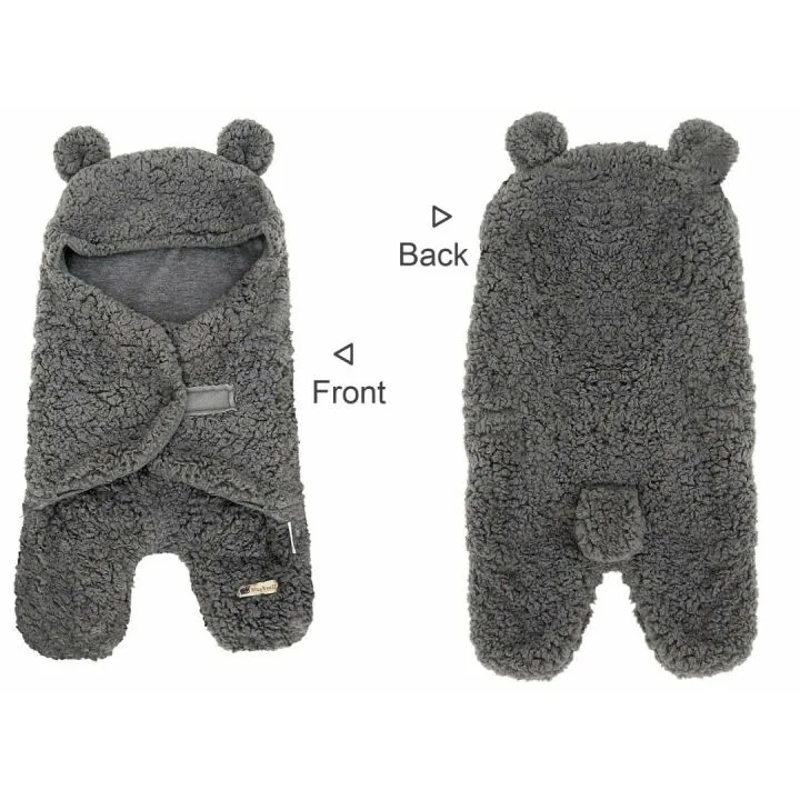 BlueSnail Newborn Swaddle Blanket in Gray - Soft and Cozy