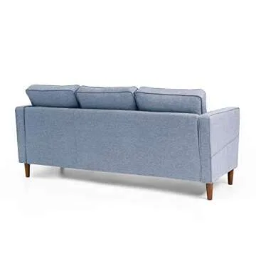 Mellow HANA Modern Sofa with Storage Pockets - Dusty Blue
