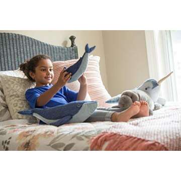 Wild Republic Narwhal Plush, Stuffed Animal, Plush Toy, Gifts for Kids, Living Ocean 25 Inches