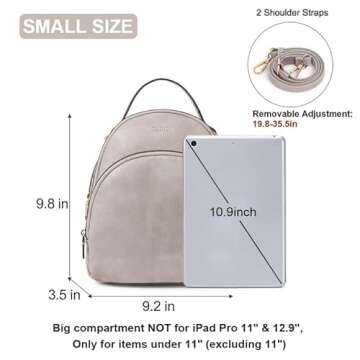 CLUCI Small Backpack for Women Leather Backpack Travel Backpack Purse Lady Fashion Mini Bookbag Convertible Handbags