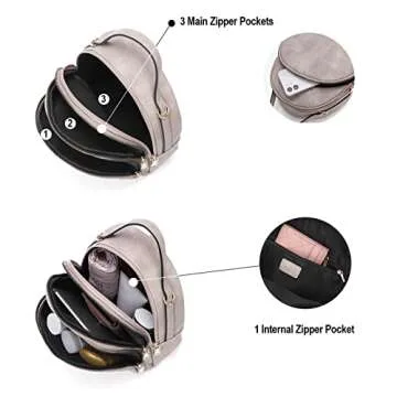 CLUCI Small Backpack for Women Stylish Travel Purse