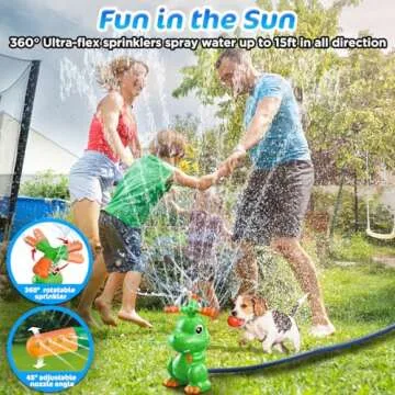 TERRAMUS Dinosaur Water Baseball Sprinkler Toy for Kids