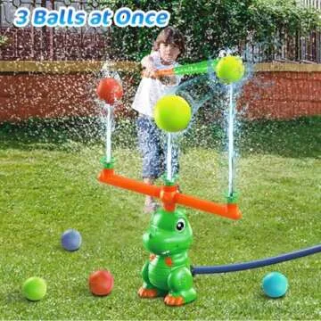 TERRAMUS Dinosaur Water Baseball Sprinkler Toy for Kids
