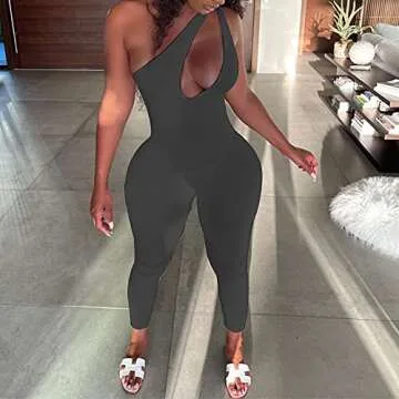 Stylish SHESEEWORLD Women's Sexy Cutout Jumpsuit