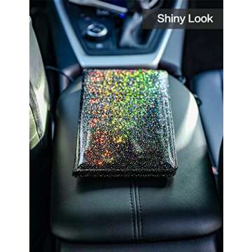 Mymazn Car Registration and Insurance Holder, PU Leather Glove Box Organizer with Magnetic Closure, ...