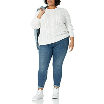 Stylish Amazon Essentials Women's Cable Knit Sweater