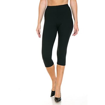 Stylish High Waisted Capri Leggings for Comfort