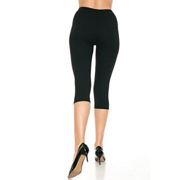 Stylish High Waisted Capri Leggings for Comfort