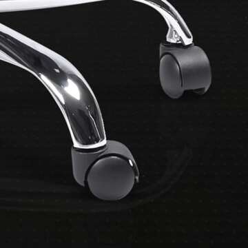 Resilia Office Desk Chair Mat with Lip - for Low Pile Carpet (with Grippers) Black, 36 Inches x 48 Inches, Made in The USA