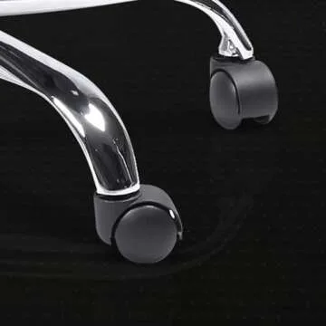 Resilia Office Desk Chair Mat with Lip - for Low Pile Carpet (with Grippers) Black, 36 Inches x 48 Inches, Made in The USA