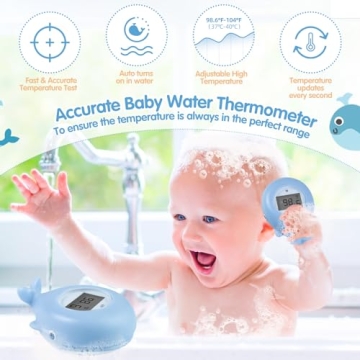 Pircaath Baby Bath Thermometer - Safe & Fun Baby Bathing