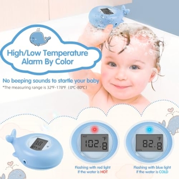 Pircaath Baby Bath Thermometer - Safe & Fun Baby Bathing