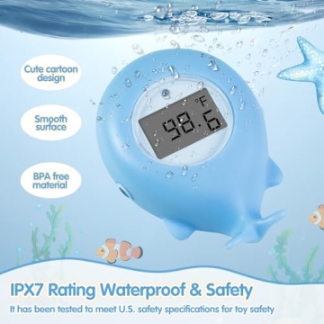 Pircaath Baby Bath Thermometer - Safe & Fun Baby Bathing