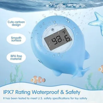 Pircaath Baby Bath Thermometer - Safe & Fun Baby Bathing