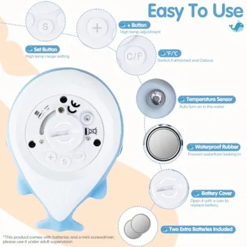 Pircaath Baby Bath Thermometer - Safe & Fun Baby Bathing