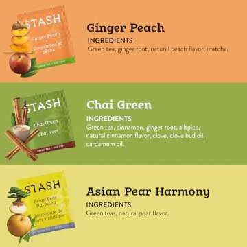 Stash Tea Green Tea Variety Pack - Premium Sampler Assortment
