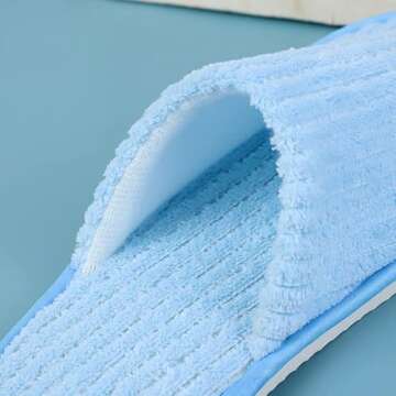 Maeline Bulk 6 Pair Disposable Home Slippers for Family Spa Guests Hotels Office - Mixed Slippers Ho...