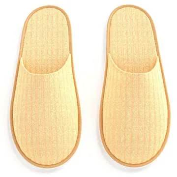 Maeline Bulk 6 Pair Disposable Home Slippers for Family Spa Guests Hotels Office - Mixed Slippers Home Party, Housewarming, Soft Fleece, Closed Toe, Multi, 9-13 Women/7-11 Men