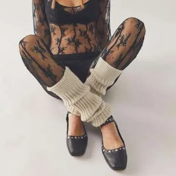 Oakmoo Women's Stud Mary Jane Flats Metallic Square Toe Ballet Flats Ankle Buckle Strap Comfy Ballerina Shoes