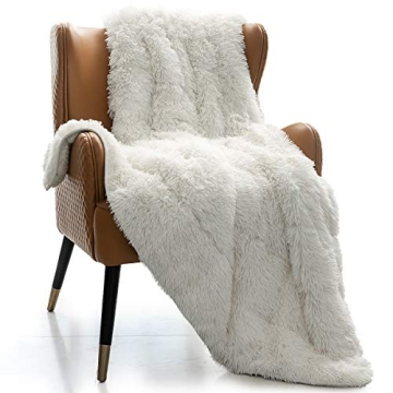 Mr. Sandman Faux Fur Weighted Blanket for Cozy Sleep