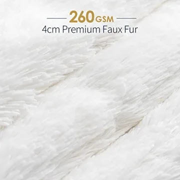 Mr. Sandman Faux Fur Weighted Blanket for Cozy Sleep
